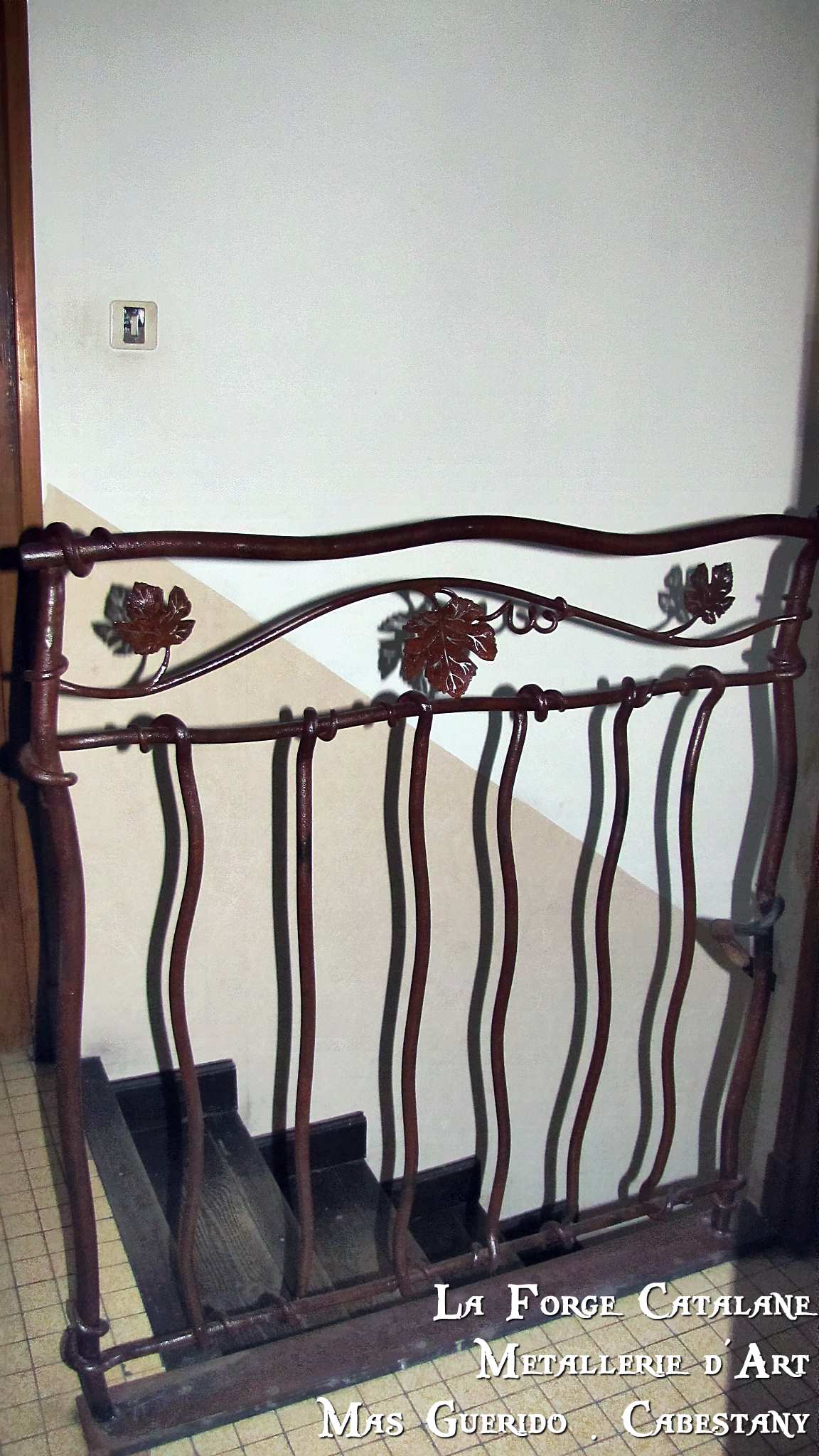 garde corps feuilles de vigne vegetal ouvrage barreaux tordus forge catalane.jpg